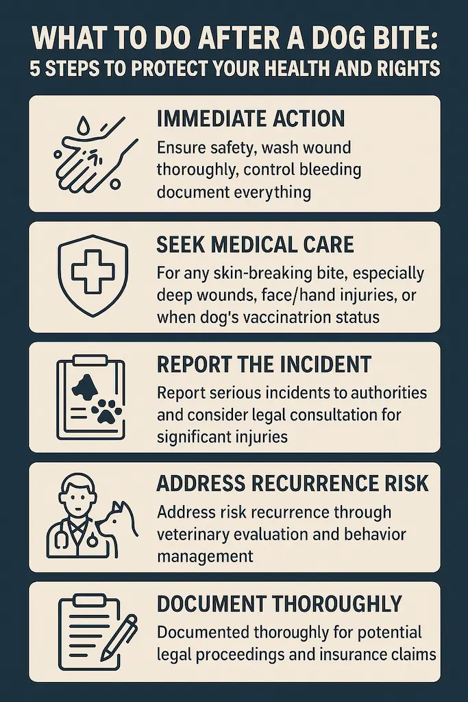 What to Do After a Dog Bite - 5 Steps to Protect Your Health and Rights